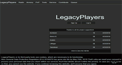 Desktop Screenshot of legacyplayers.com